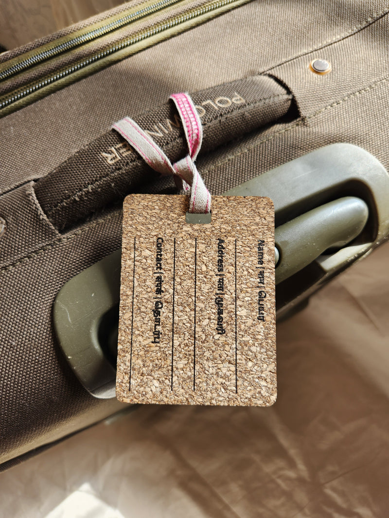 Eco-Friendly Hemp Luggage Tag