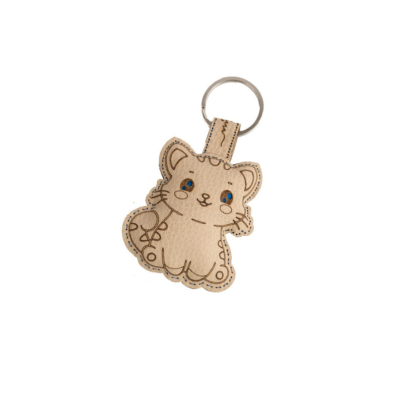 Cat Key Chain – Artisan-Made from Upcycled Materials