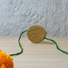 Abstract Affection Big Circle Eco - Friendly Rakhi with Free Roli & Seeds! | Verified Sustainable Rakhi on Brown Living™