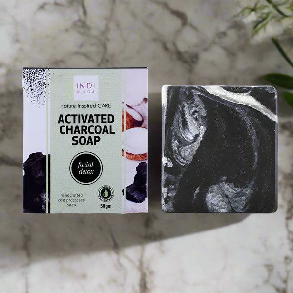 Activated Charcoal Facial Soap | Detoxifying & Natural Skincare | Verified Sustainable Body Soap on Brown Living™