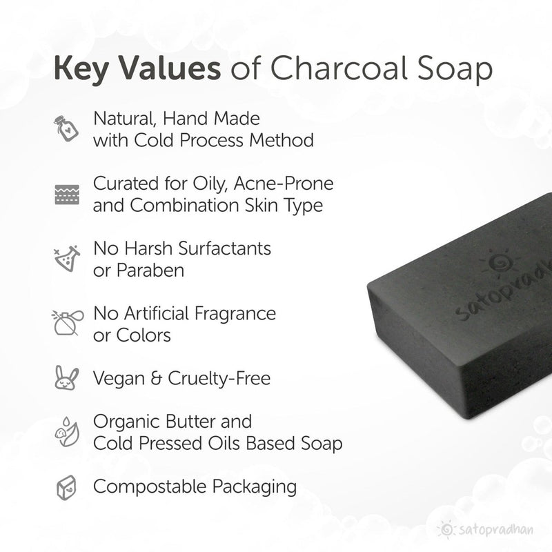 Activated Charcoal Multani Mitti Soap - 100g | Verified Sustainable Body Soap on Brown Living™