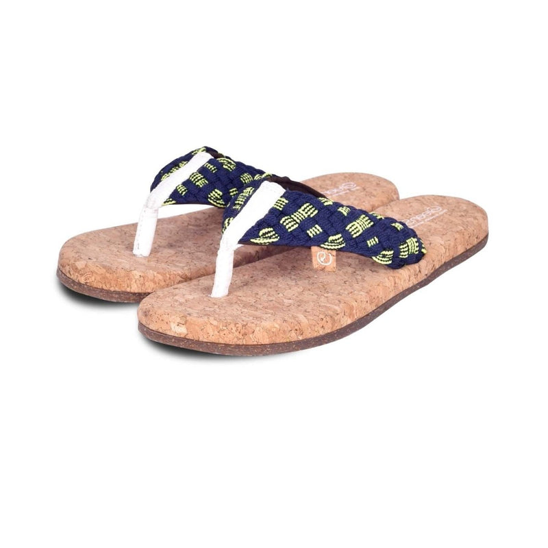 Alfa Royal Blue Women's Trendy Slippers | Verified Sustainable Womens Flip Flops on Brown Living™