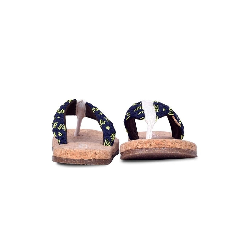 Alfa Royal Blue Women's Trendy Slippers | Verified Sustainable Womens Flip Flops on Brown Living™