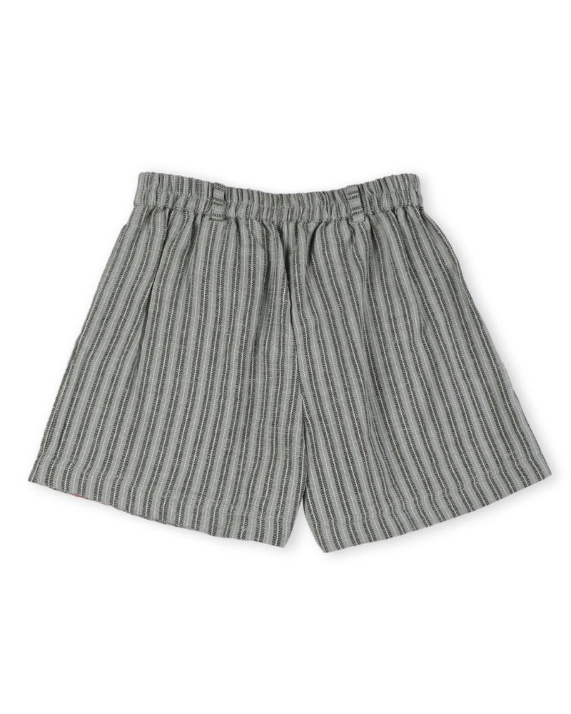 Alouette Jacquard Striped Cotton Shorts | Verified Sustainable Kids Shorts on Brown Living™