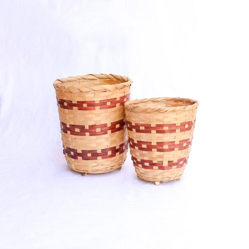 Bamboo Chain Planter - Set of 2 | Verified Sustainable Pots & Planters on Brown Living™