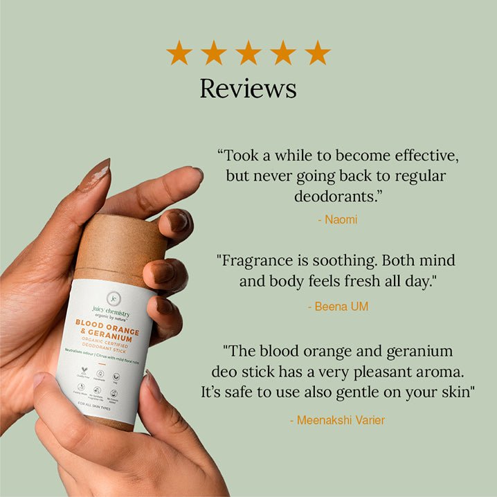 Blood Orange & Geranium Deodorant - 70 g | Organic Deodorant | Verified Sustainable Deodorant on Brown Living™