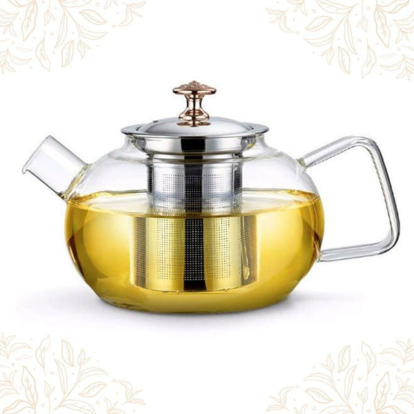 Borosilicate Glass Kettle with infuser | Verified Sustainable Beverage Accessories on Brown Living™