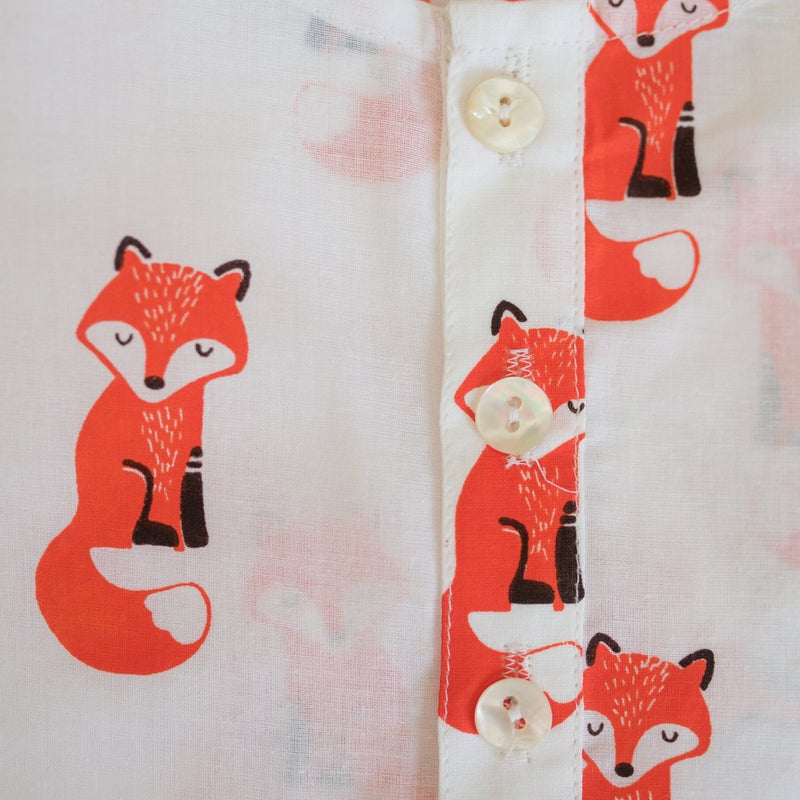 Bushy Fox - Unisex Kids Cotton Nightwear | Verified Sustainable Kids Pyjamas on Brown Living™