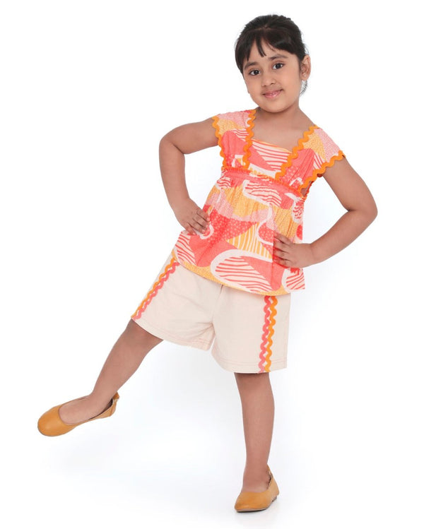 Candy Escape Printed Cotton Co - Ord Set | Verified Sustainable Kids Daywear Sets on Brown Living™