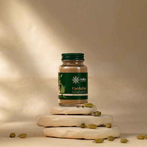 CardaZen | Handmade Cardamom Toothpowder (50gms) | Verified Sustainable Tooth Cleaning Powder on Brown Living™