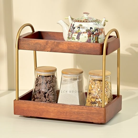 CasaDuo Wooden Organizer with Reinforced Metal Frame | Verified Sustainable Kitchen Organizers on Brown Living™