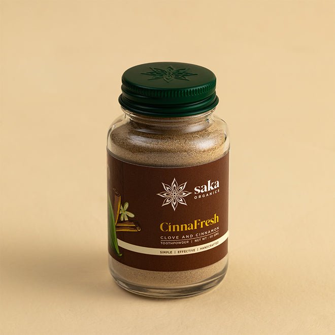 CinnaFresh | Handmade Clove & Cinnamon Toothpowder (50gms) | Verified Sustainable Tooth Cleaning Powder on Brown Living™