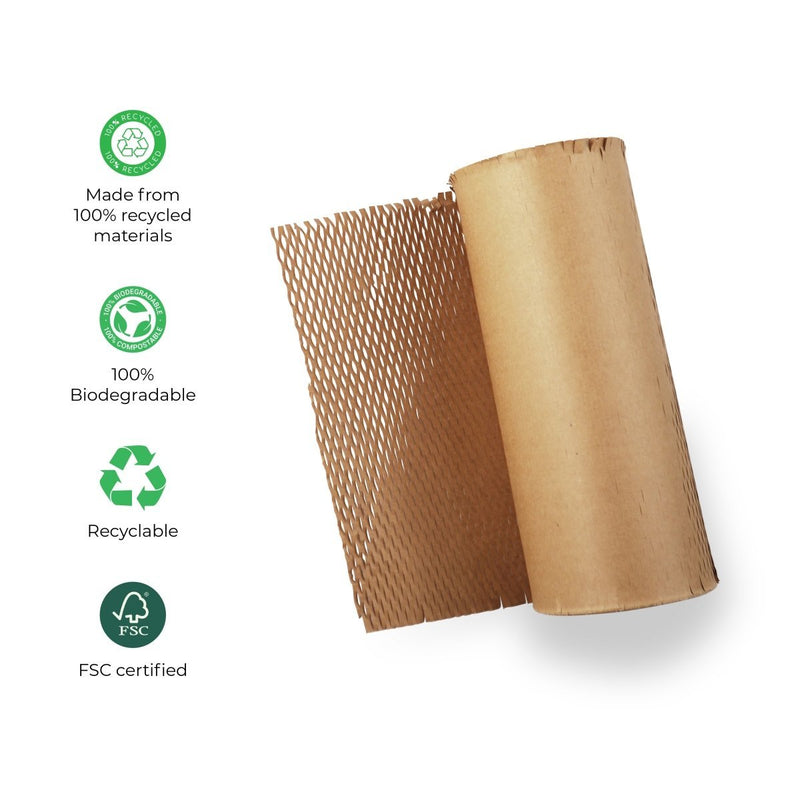 Copy of Eco-friendly Honeycomb Paper Bubble Wrap | 100M X 15" | Verified Sustainable Packing Materials on Brown Living™