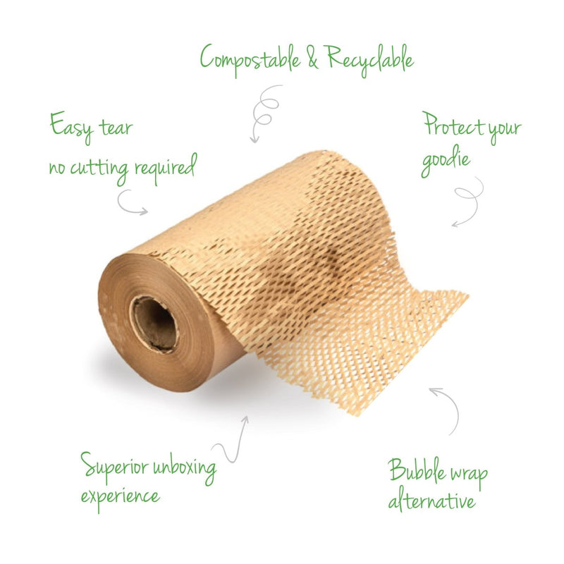 Copy of Eco-friendly Honeycomb Paper Bubble Wrap | 100M X 15" | Verified Sustainable Packing Materials on Brown Living™