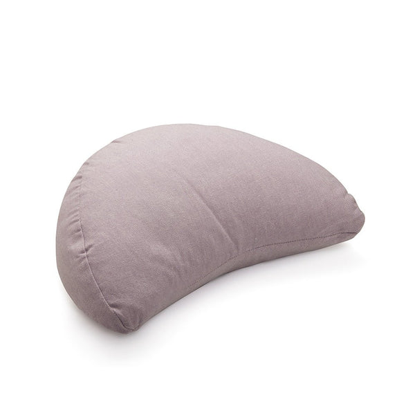 Crescent Zafu Meditation and Yoga Cushion - Lavender | Verified Sustainable Yoga Pillow on Brown Living™