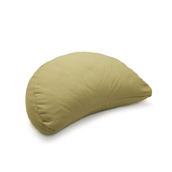 Crescent Zafu Meditation and Yoga Cushion - Sage | Verified Sustainable Yoga Pillow on Brown Living™