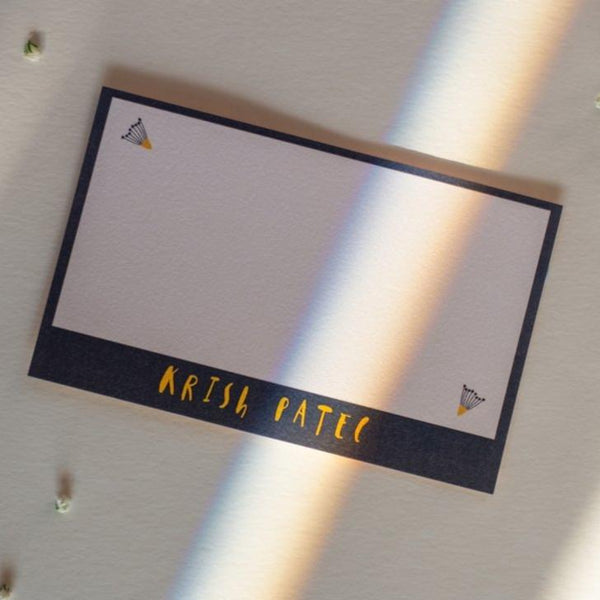 Flat Gift Cards - Bee Yourself | Bright | 250 GSM Textured Paper | Verified Sustainable Greeting & Note Cards on Brown Living™