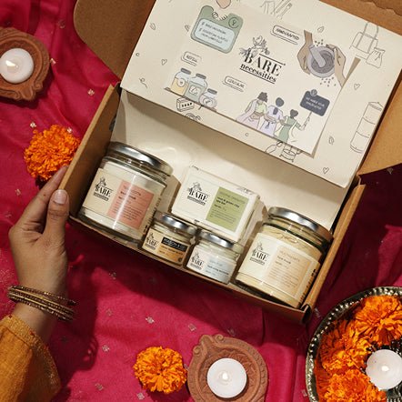 Glow Naturally Skincare Gift Bundle | Handcrafted Festive Diwali Bundle | Verified Sustainable Gift Giving on Brown Living™