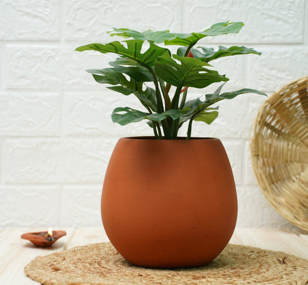 Gold Dust Terracotta Pots, Clay Pots For Plants - (Half Lantern - Pack2) | Verified Sustainable Pots & Planters on Brown Living™