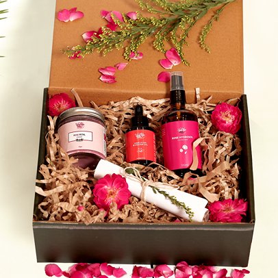 Gulab Gift Hamper | Made with Organic Flowers | Verified Sustainable Gift Giving on Brown Living™