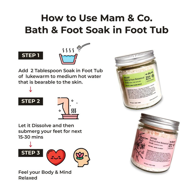 Handcrafted Saver Pack - Relax + Detox Bath & Foot Soak | Verified Sustainable Gift Giving on Brown Living™