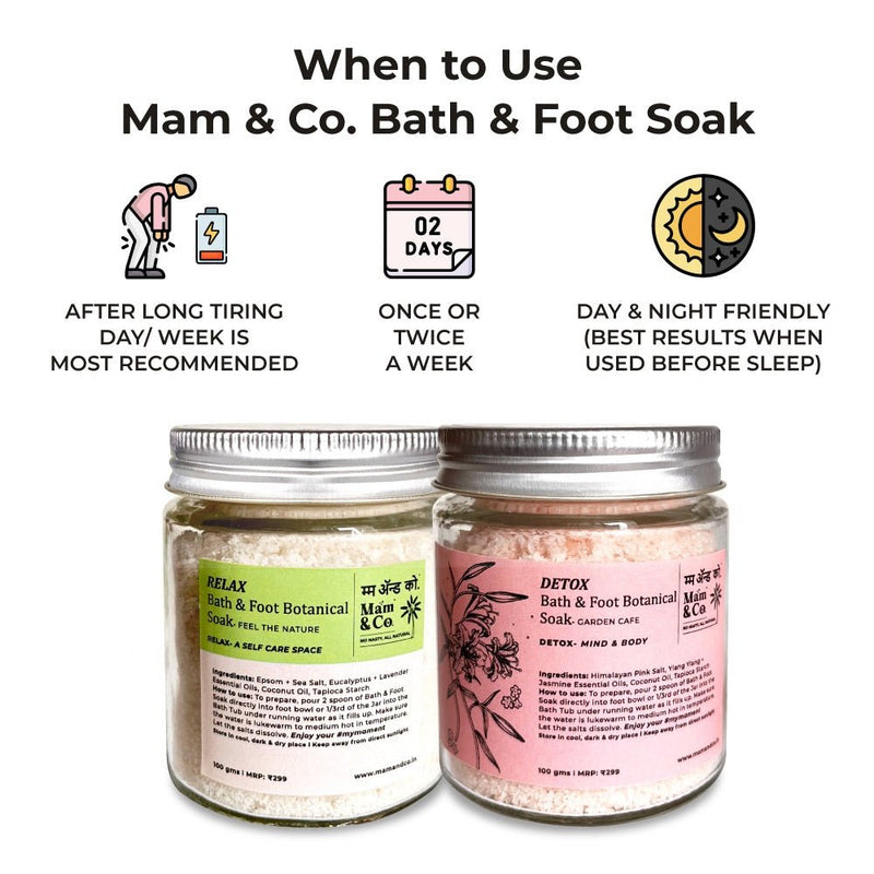 Handcrafted Saver Pack - Relax + Detox Bath & Foot Soak | Verified Sustainable Gift Giving on Brown Living™