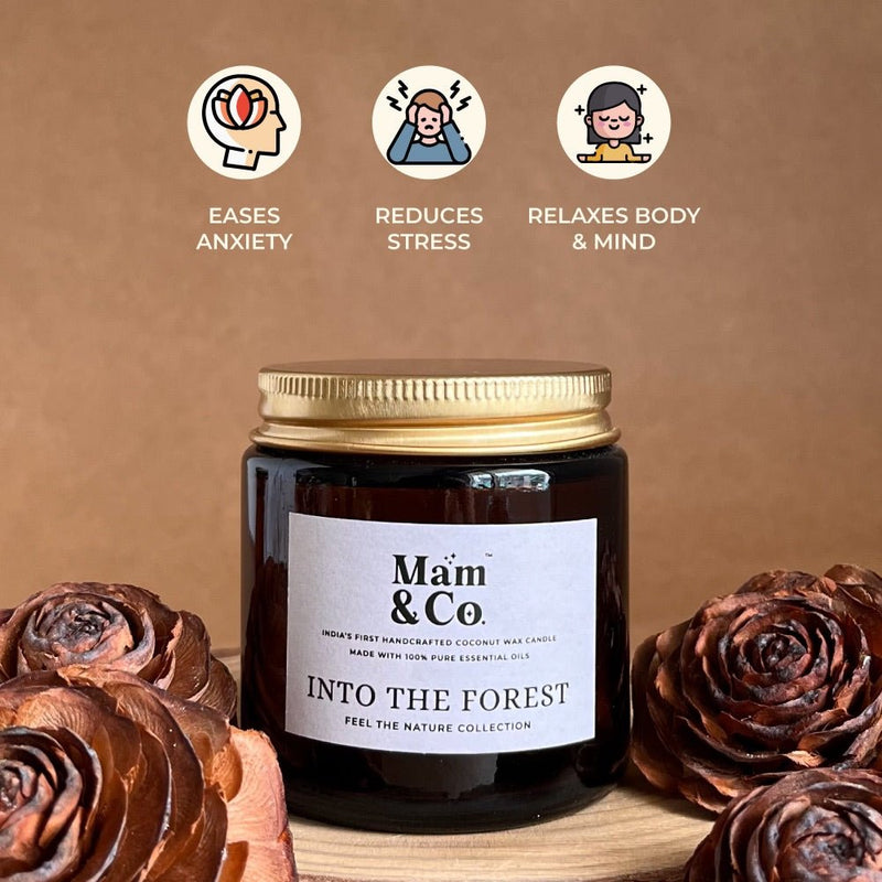 Handcrafted Set of 3 Coconut Wax Candles - Coffee House + Into the Forest + Walk in the Park | Verified Sustainable Gift Giving on Brown Living™