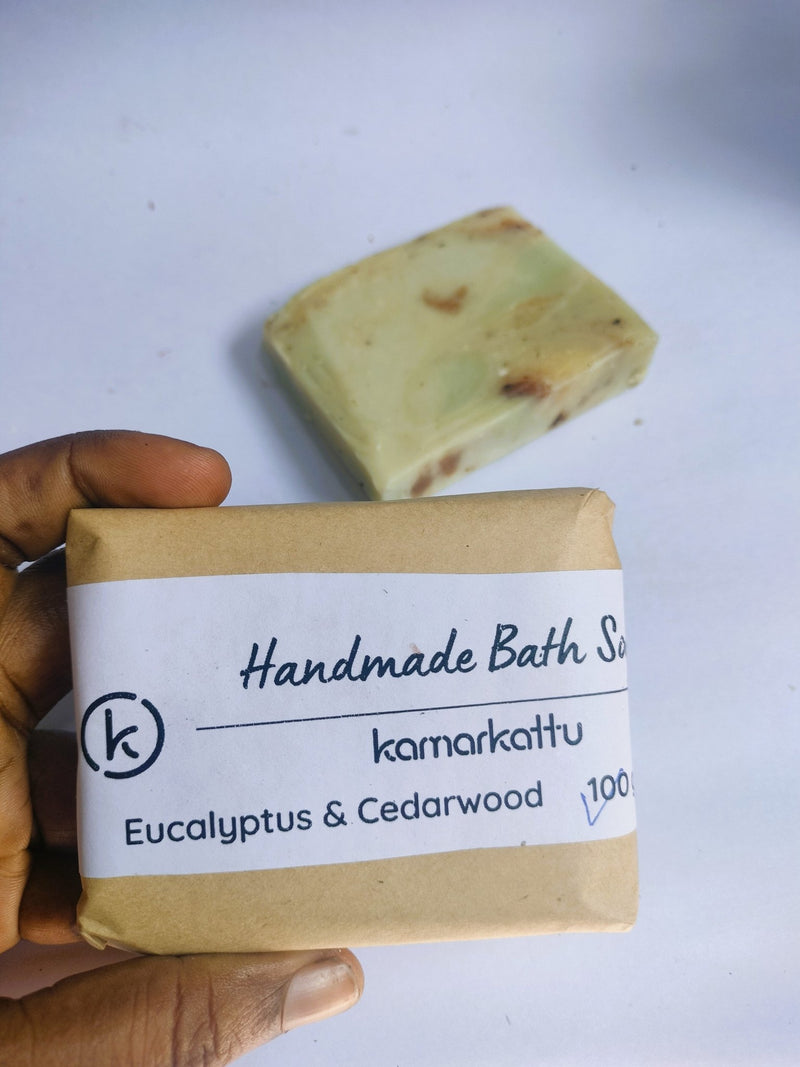 Handmade Bath Soap- Eucalyptus & Cedarwood | Verified Sustainable Body Soap on Brown Living™