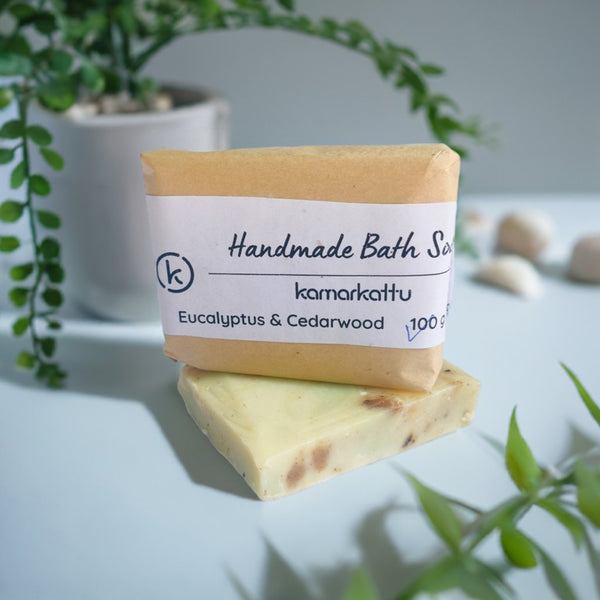 Handmade Bath Soap - Eucalyptus & Cedarwood | Verified Sustainable Body Soap on Brown Living™