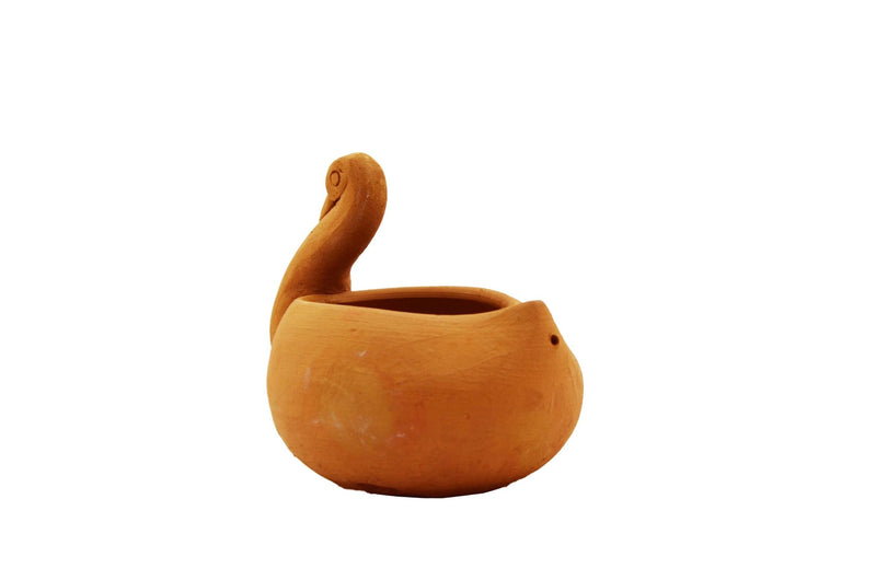 Handmade Terracotta Hanging Planter Duck | Verified Sustainable Pots & Planters on Brown Living™