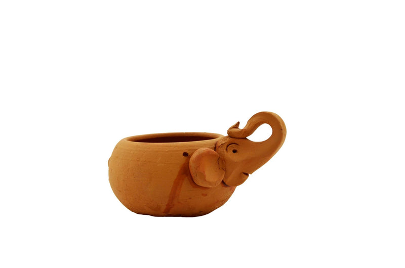 Handmade Terracotta Hanging Planter Elephant | Verified Sustainable Pots & Planters on Brown Living™