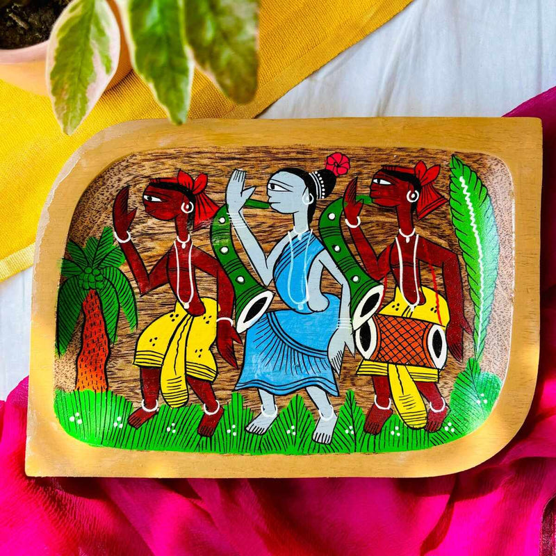 Harshil Hamper- Handcrafted Raag Platter and a Sangam Multipurpose Holder | Verified Sustainable Gift Giving on Brown Living™