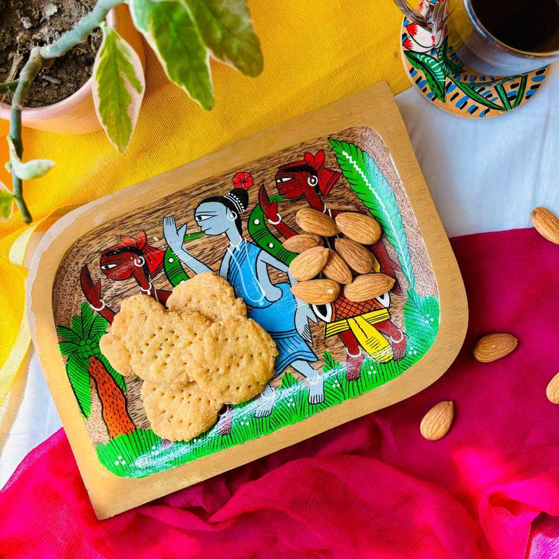 Harshil Hamper- Handcrafted Raag Platter and a Sangam Multipurpose Holder | Verified Sustainable Gift Giving on Brown Living™