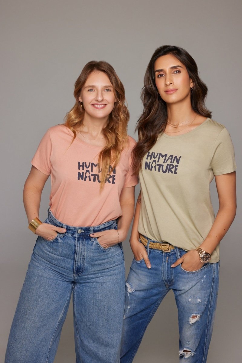 Human Nature - Womens Organic Cotton T - shirt | Rose | Verified Sustainable Womens T - Shirt on Brown Living™