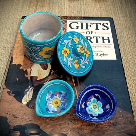 Jaipur Blue Pottery Diwali Gift Set - Small | Verified Sustainable Gift Giving on Brown Living™