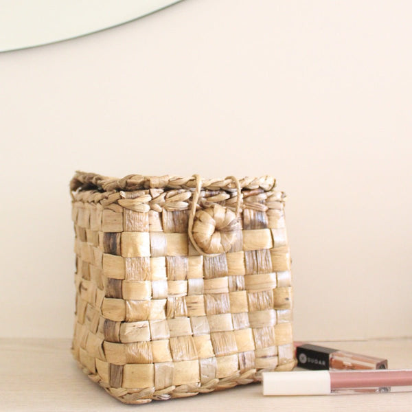 Jewelery Box Water Hyacinth Basket | Verified Sustainable Baskets & Boxes on Brown Living™