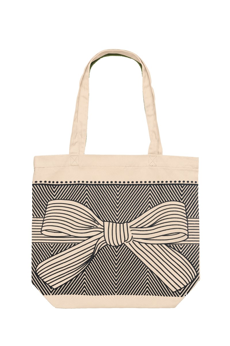 Knot White - 100% Cotton Canvas Eco - Friendly Tote Bag with Zip | Verified Sustainable Tote Bag on Brown Living™