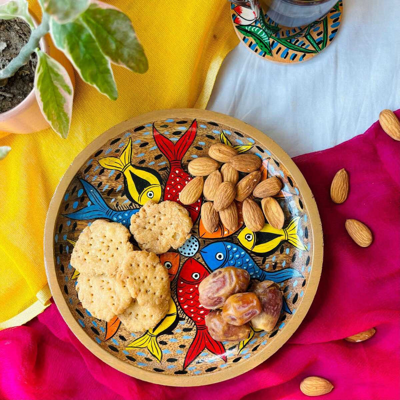 Leher Hamper- Taal Platter, Dhara Platter and Tarang Coaster Set | Verified Sustainable Gift Giving on Brown Living™