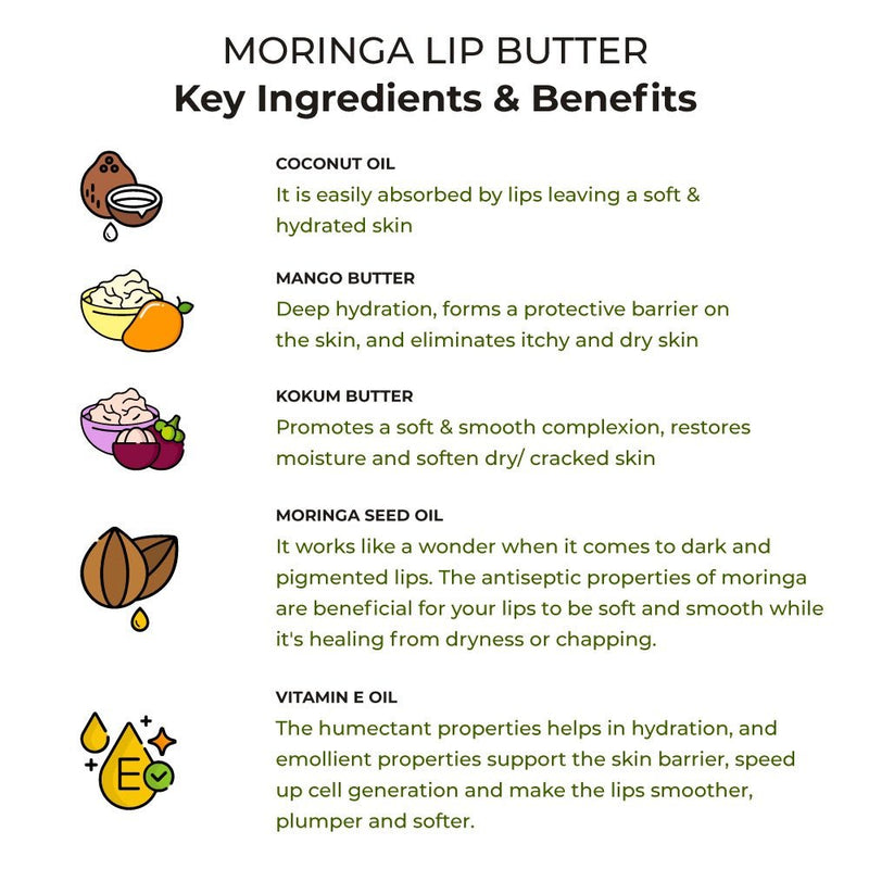 Lips Best Friends Pack - Moringa Lip Butter + Chocolate Lip Scrub | Verified Sustainable Gift Giving on Brown Living™