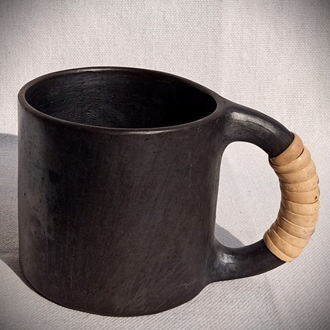 Longpi Black Pottery Beer Mug - Medium | Verified Sustainable Bar Glassware on Brown Living™