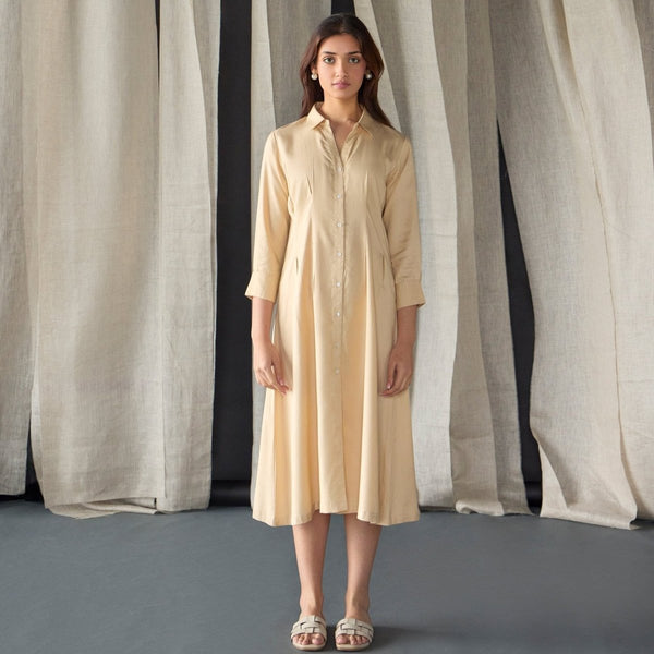 Mellow Fitted Shirt Dress | Verified Sustainable Womens Dress on Brown Living™