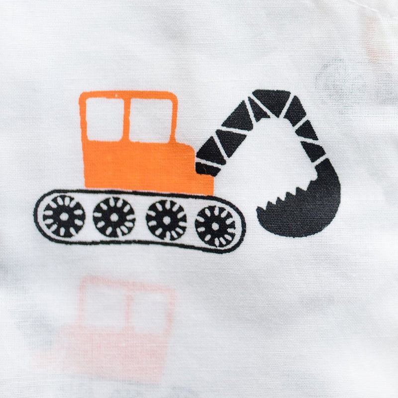 Mighty Bulldozer - Unisex Kids Cotton Nightwear | Verified Sustainable Kids Pyjamas on Brown Living™