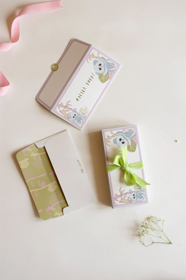 Money Envelopes - K for Koala | Pastel | 350 GSM Laminated Paper | Verified Sustainable Envelopes on Brown Living™