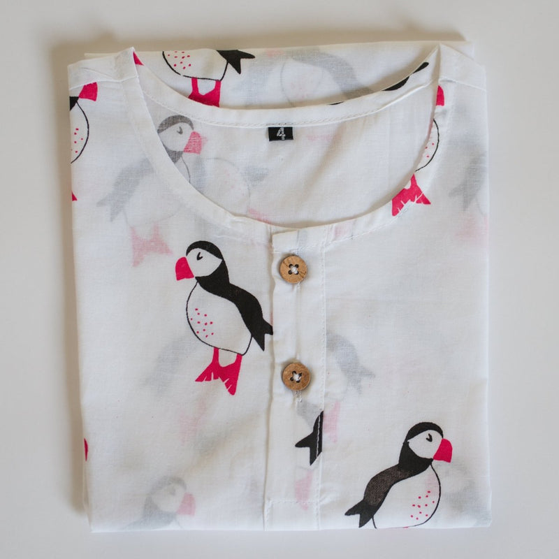 Mr. Puffin - Unisex Kids Cotton Nightwear | Verified Sustainable Kids Pyjamas on Brown Living™