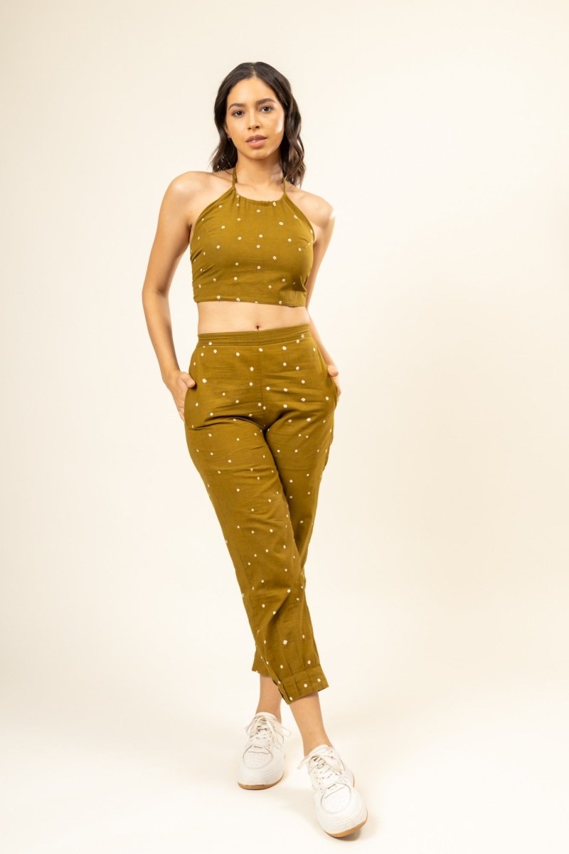 Nancy Upcycled Cotton Tucked Pants | Verified Sustainable Womens Pants on Brown Living™