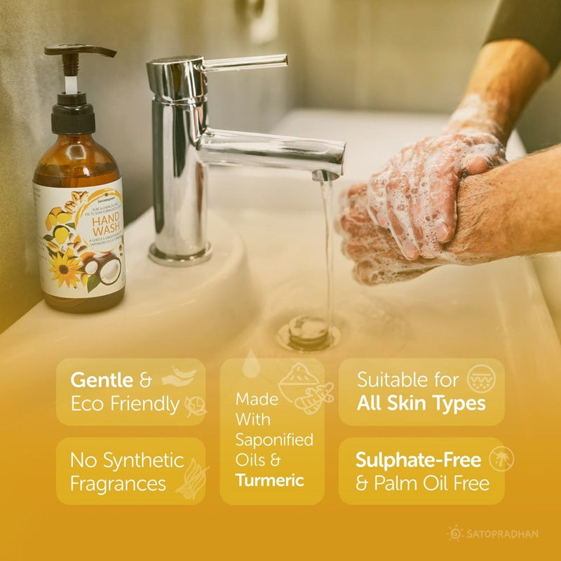 Natural Liquid Handwash 200ml | Saponified Oils & Turmeric | Verified Sustainable Hand Wash on Brown Living™