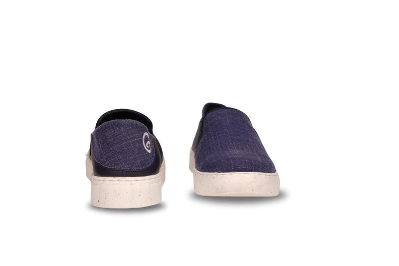 Oceanease Men's Vegan Slip - On Shoes in Navy Blue | Verified Sustainable Mens Slipons on Brown Living™