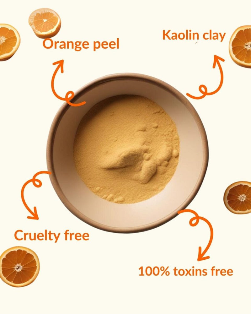 Orange De Tan Powder Face Mask Pack 100 g | Verified Sustainable Face Mask on Brown Living™