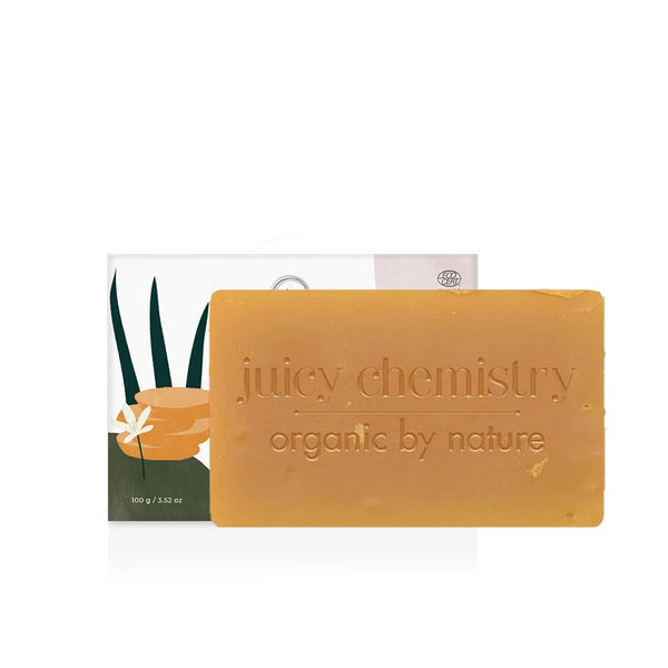 Organic Carrot, Rosehip & Neroli Soap For Scarred & Pigmented Skin - 100 g | Verified Sustainable Body Soap on Brown Living™