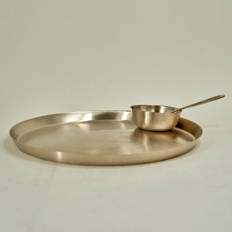 Original Kansa/ Bronze Dosa Set | Verified Sustainable Dinner Set on Brown Living™